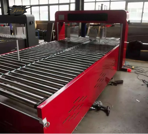 Corrugated Cardboard Carton Automatic PP Belt Strapping Bundling Box Packing Machine